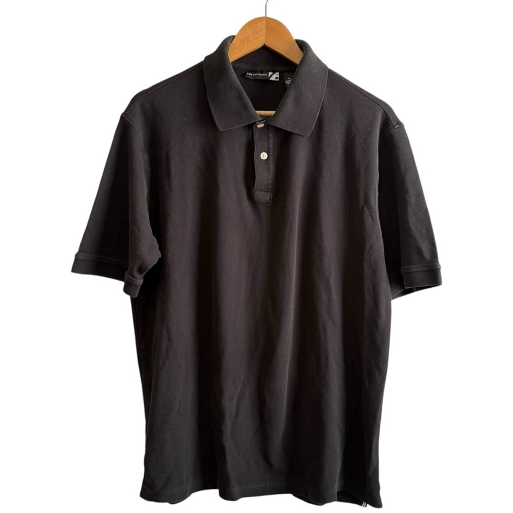Saks Fifth Avenue 100% Pima Cotton Polo Shirt Men’s Size XL Black Short Sleeve